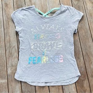 Girls RBX Gray Atlantic T Shirt Size M (10-12)